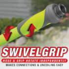 Flexzilla 5/8 In. Dia. x 100 Ft. L. Drinking Water Safe Garden Hose with SwivelGrip Connections Image 4