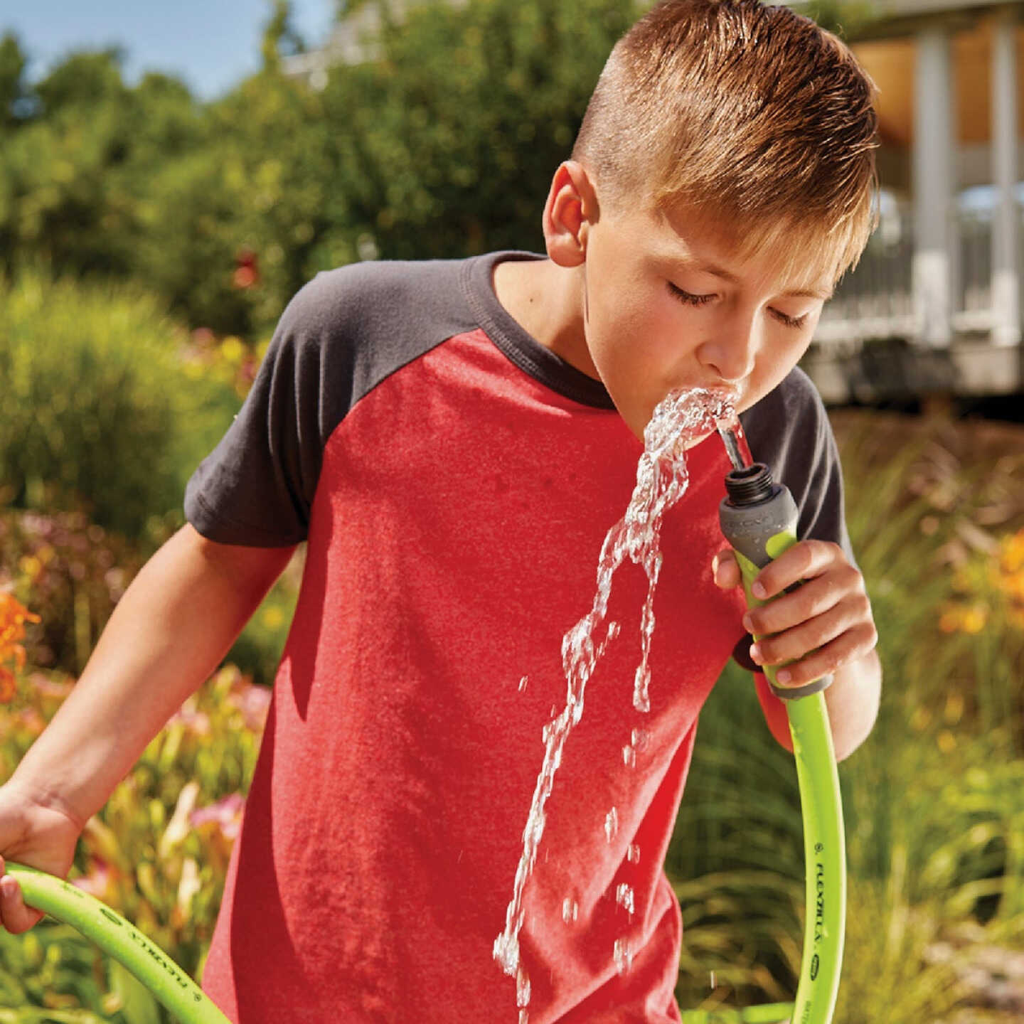 Flexzilla 5/8 In. Dia. x 100 Ft. L. Drinking Water Safe Garden Hose with SwivelGrip Connections Image 6