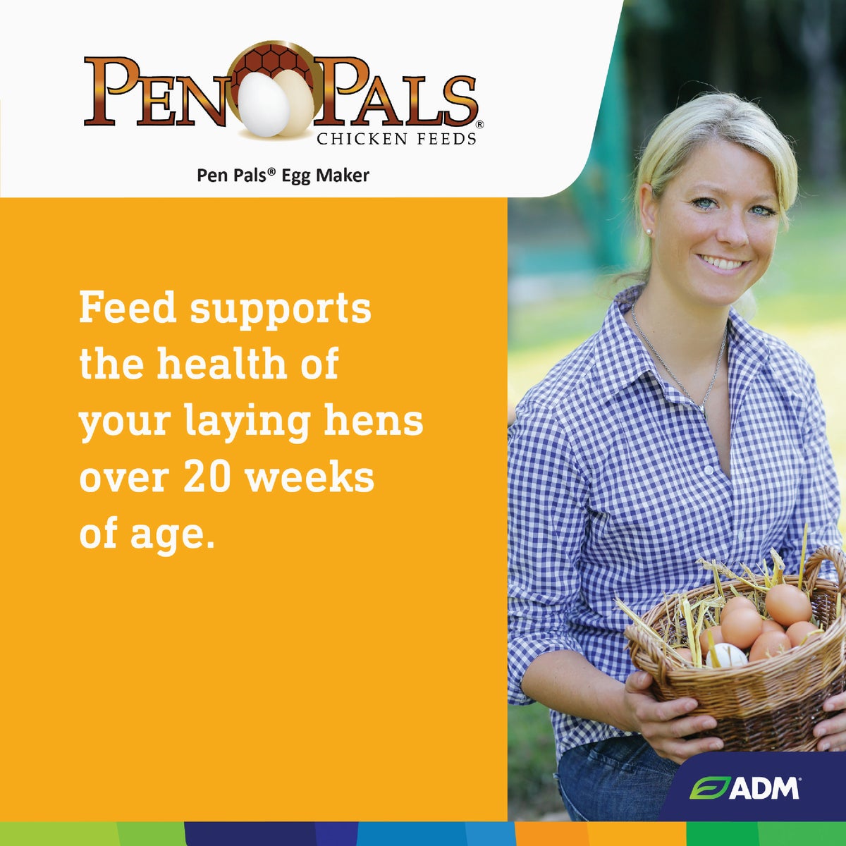 ADM Pen Pals 50 Lb. Egg Maker Chicken Feed Pellets Image 6