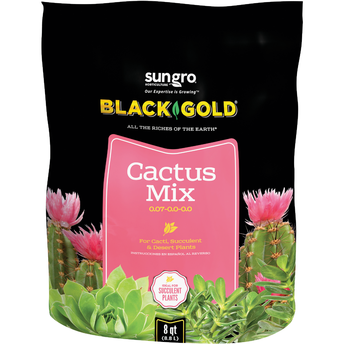 Black Gold 8 Qt. 8.3 Lb. Fast Draining Cactus Mix Potting Soil Mix