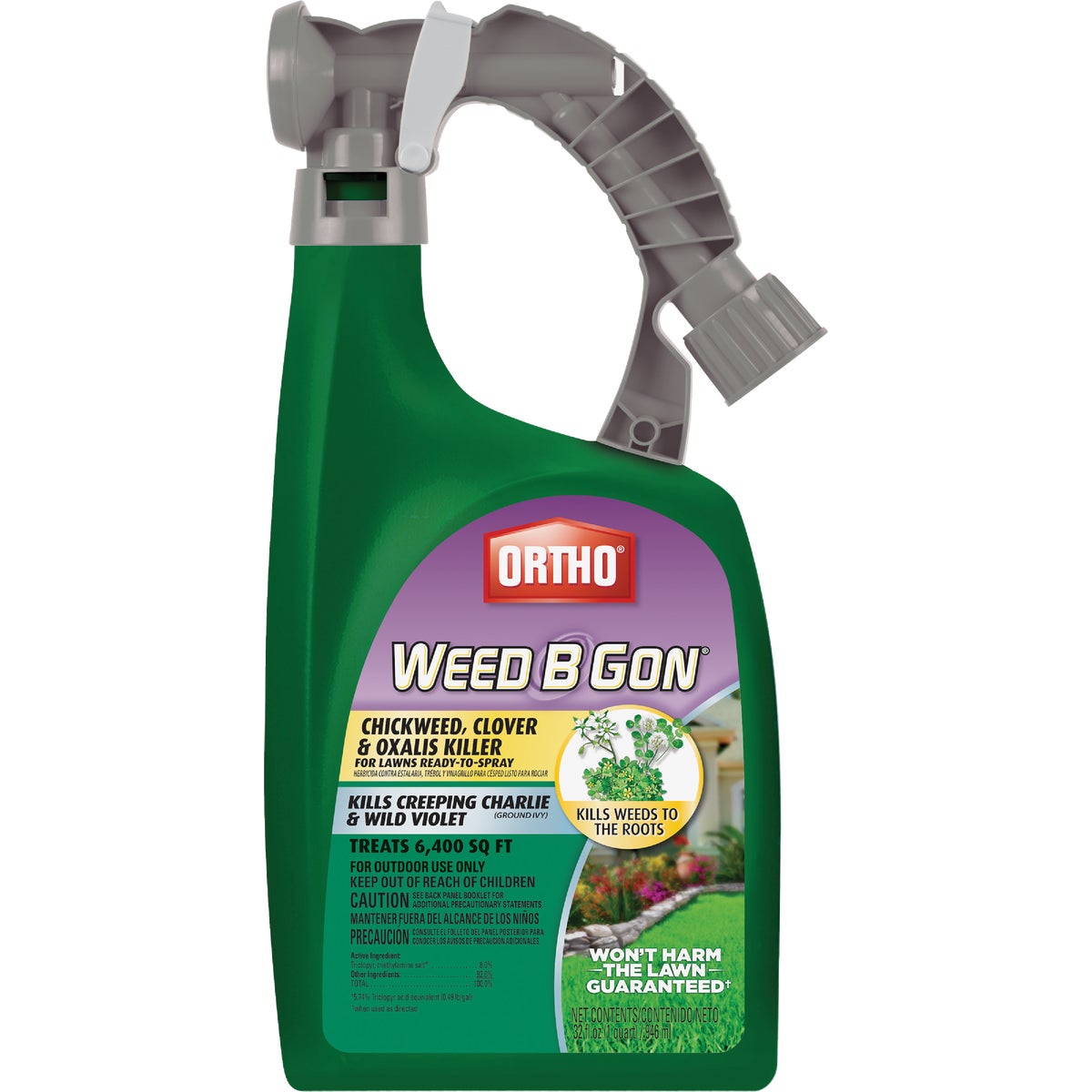 Ortho 32 Oz. Ready To Spray Chickweed, Clover and Oxalis Killer for Lawns Image 1