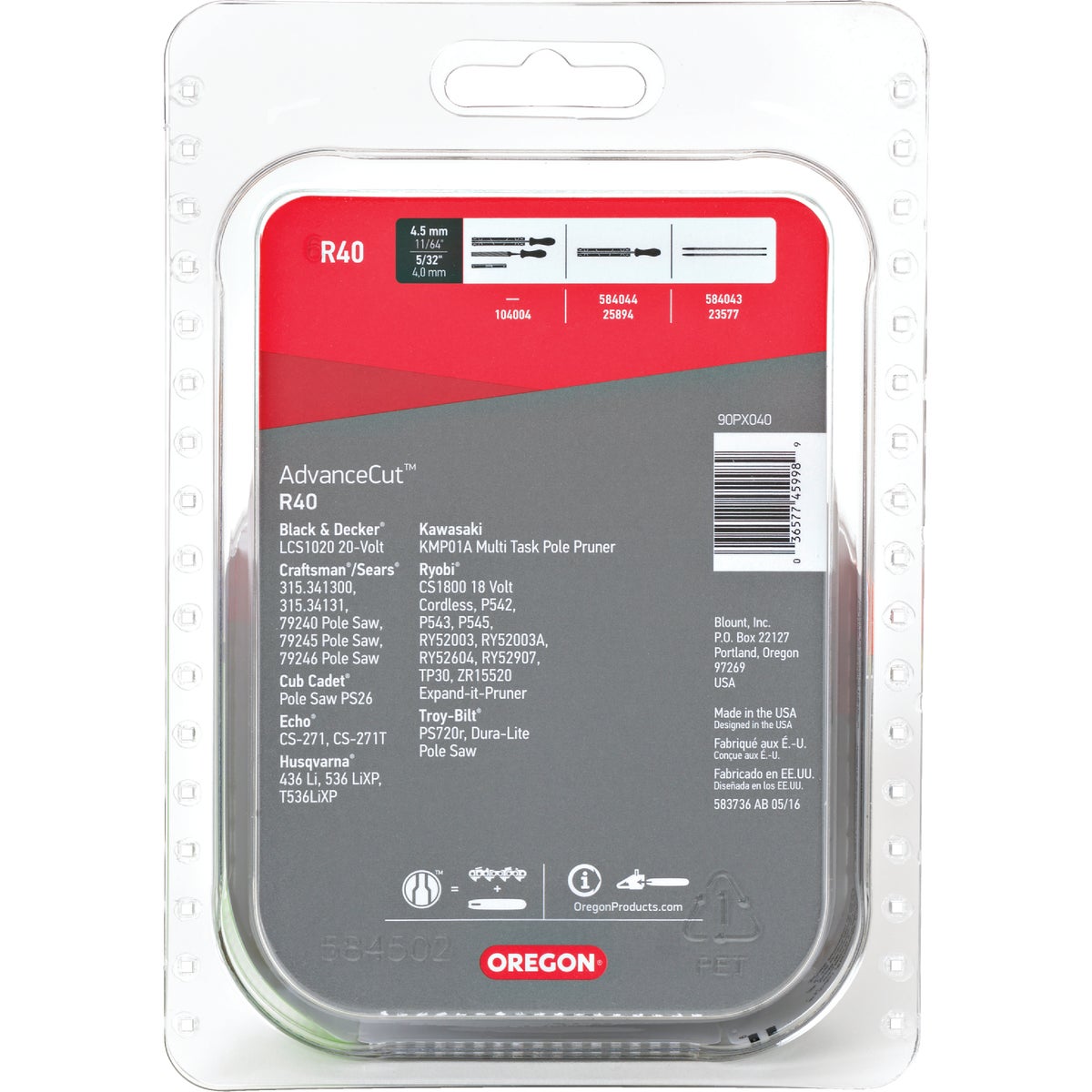Oregon AdvanceCut 10 In. 40-Link 0.043 In. ga Chainsaw Chain Image 7