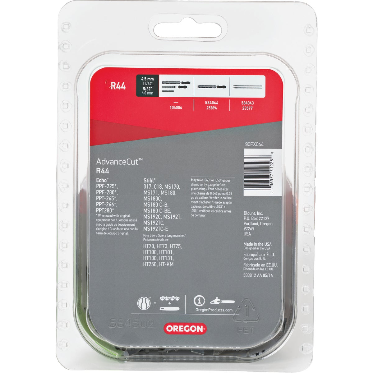 Oregon AdvanceCut 12 In. 44-Link 0.043 In. ga Chainsaw Chain Image 2