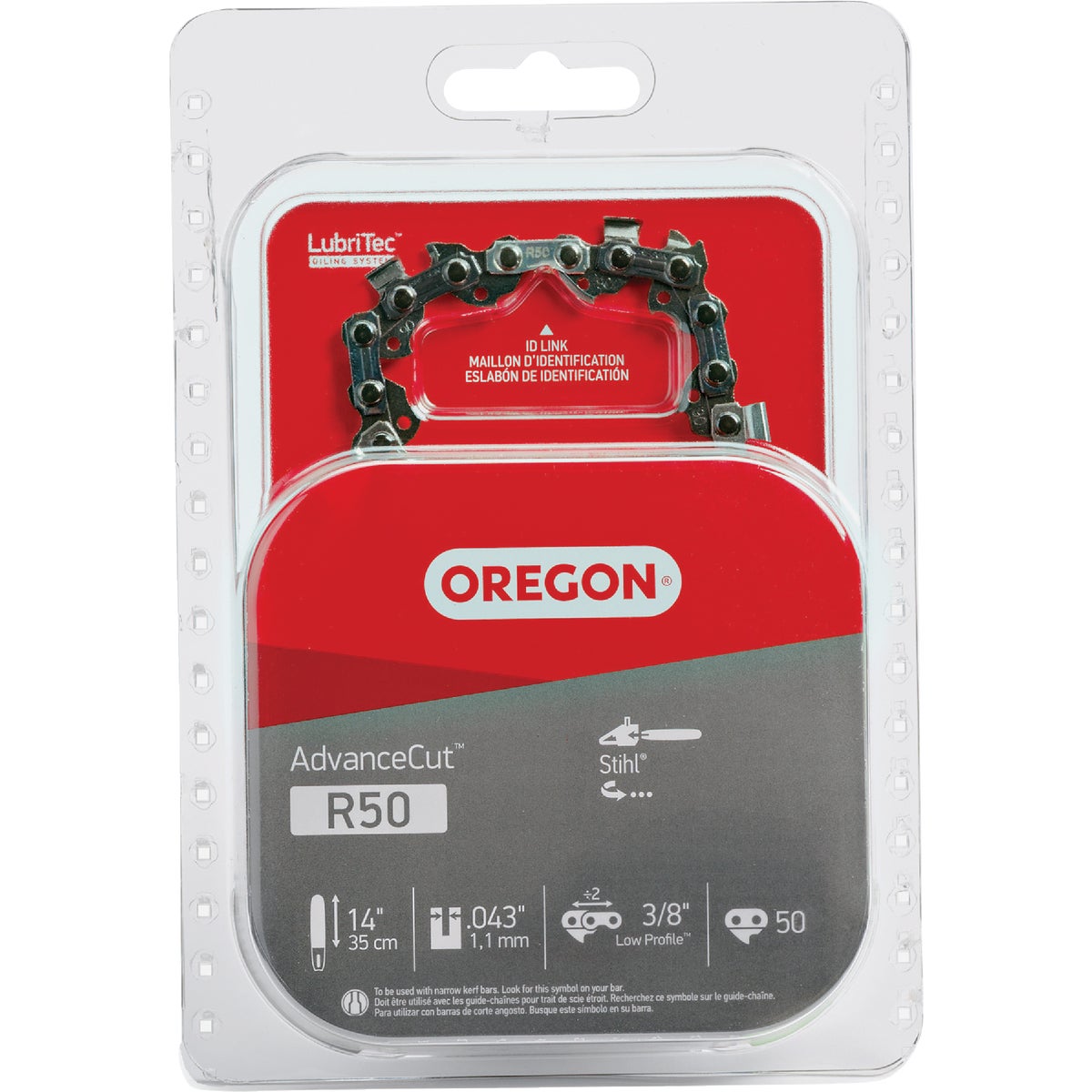 Oregon AdvanceCut 14 In. 50-Link 0.043 In. ga Chainsaw Chain Image 1