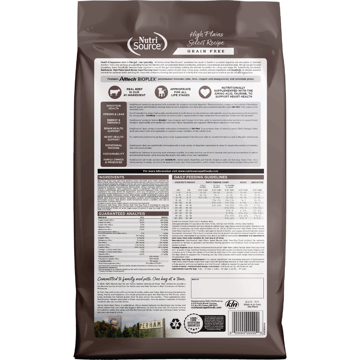 NutriSouce 26 Lb. High Plains Select Recipe Grain Free Dog Food Image 7