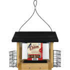 Nature's Way 3 Qt. Natural Cedar Hopper Feeder with Suet Cages Image 2