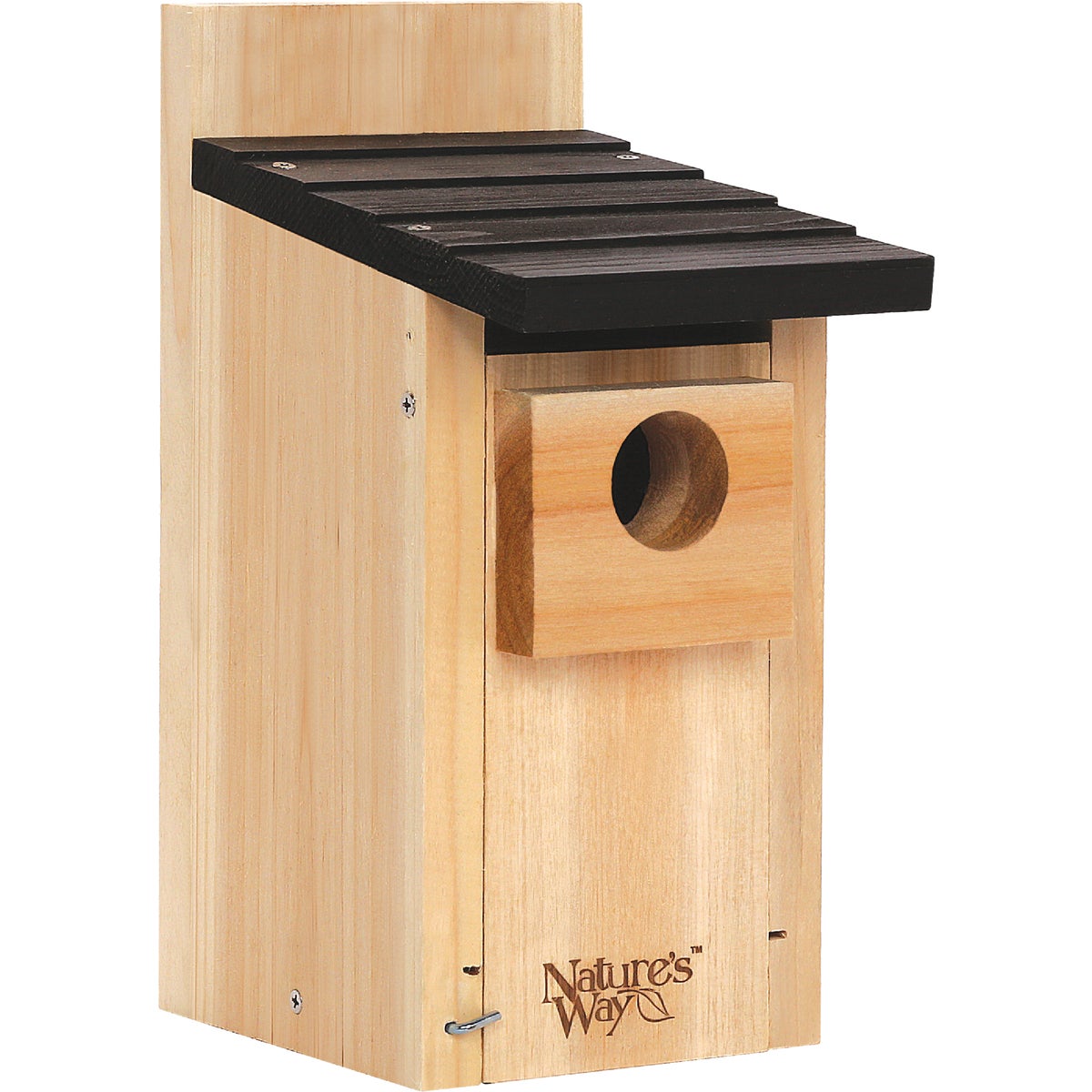 Nature's Way 5.19 In.x 12 In. x 7.88 In. Natural Cedar Bluebird Box House