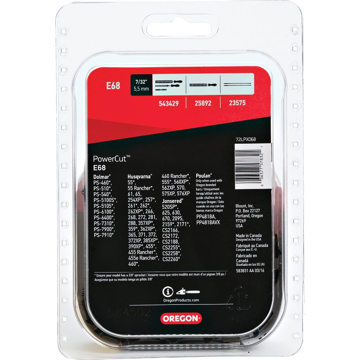 Oregon PowerCut 18 In. 68-Link Chainsaw Chain Image 7