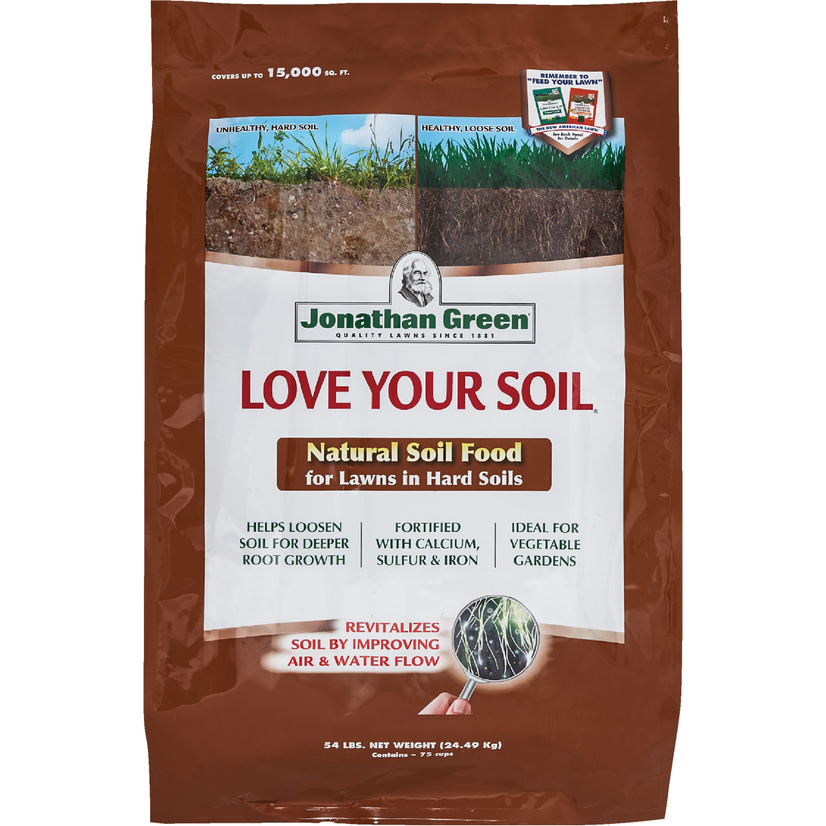 Jonathan Green Love Your Soil 54 Lb. 15,000 Sq. Ft. Organic Lawn & Soil Food