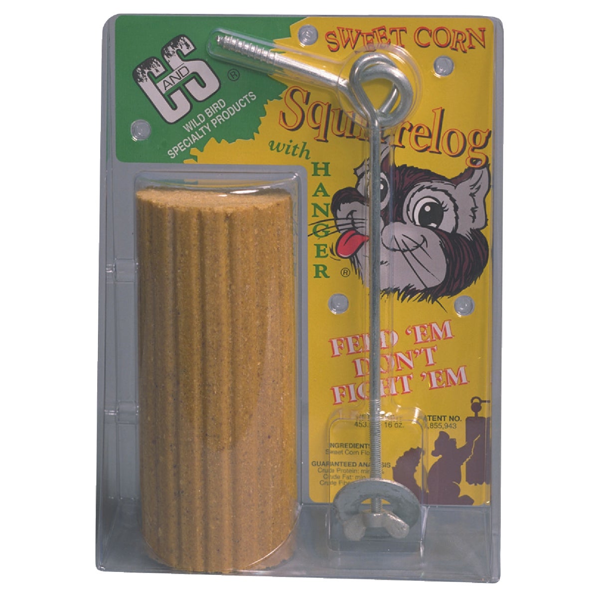 C&S 16 Oz. Sweet Corn Squirrelog with Hanger Image 2