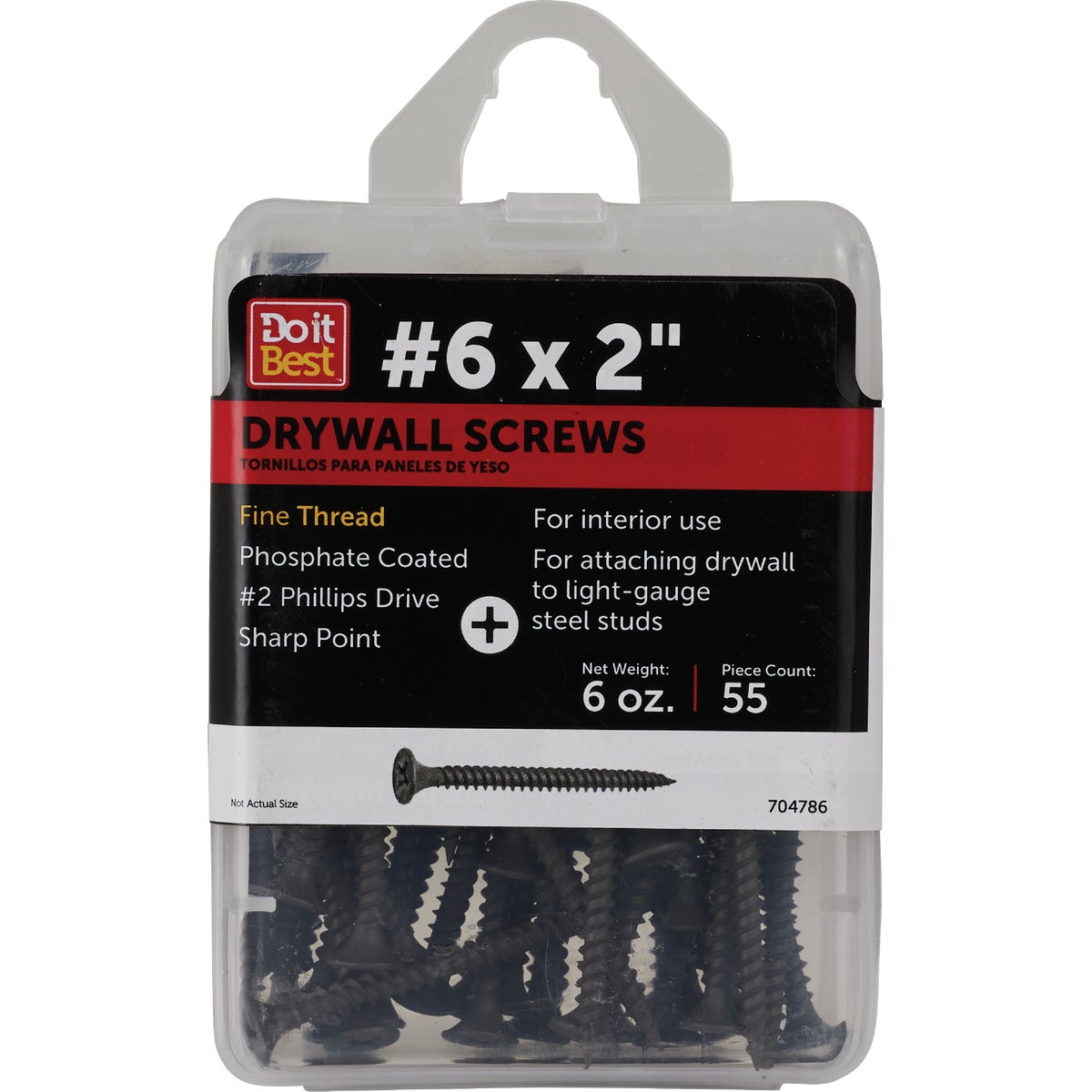 Do it #6 x 2 In. Fine Thread Multipurpose Drywall Screw (6 Oz. Pack) Image 2