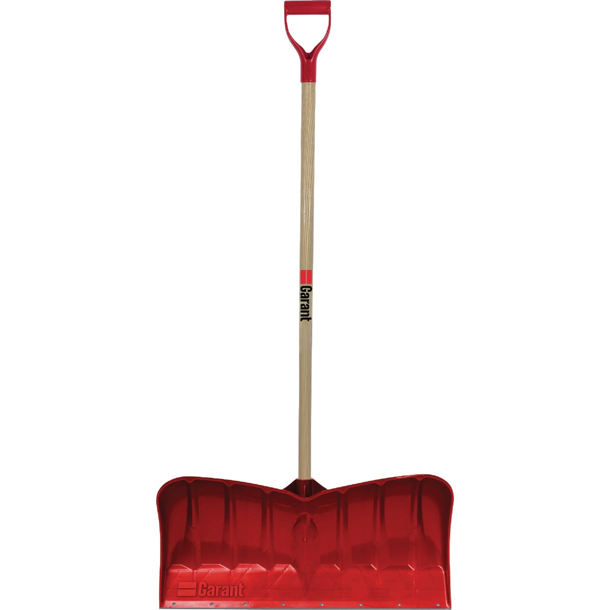 Garant Alpine 26 In. Poly Snow Pusher with Steel Wear Strip and 46.25 In. Wood Handle