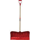 Garant Alpine 26 In. Poly Snow Pusher with Steel Wear Strip and 46.25 In. Wood Handle Image 1