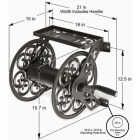 Liberty Garden 125 Ft. x 5/8 In. Bronze Steel Hose Reel Image 2