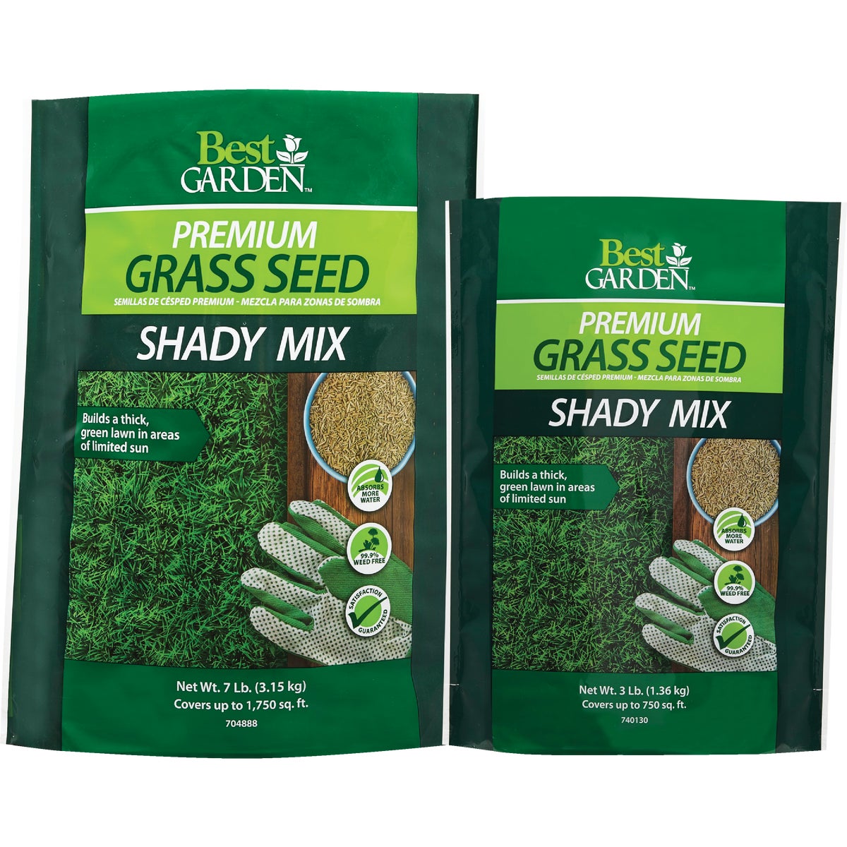 Best Garden 7 Lb. 1750 Sq. Ft. Coverage Shady Grass Seed Image 2