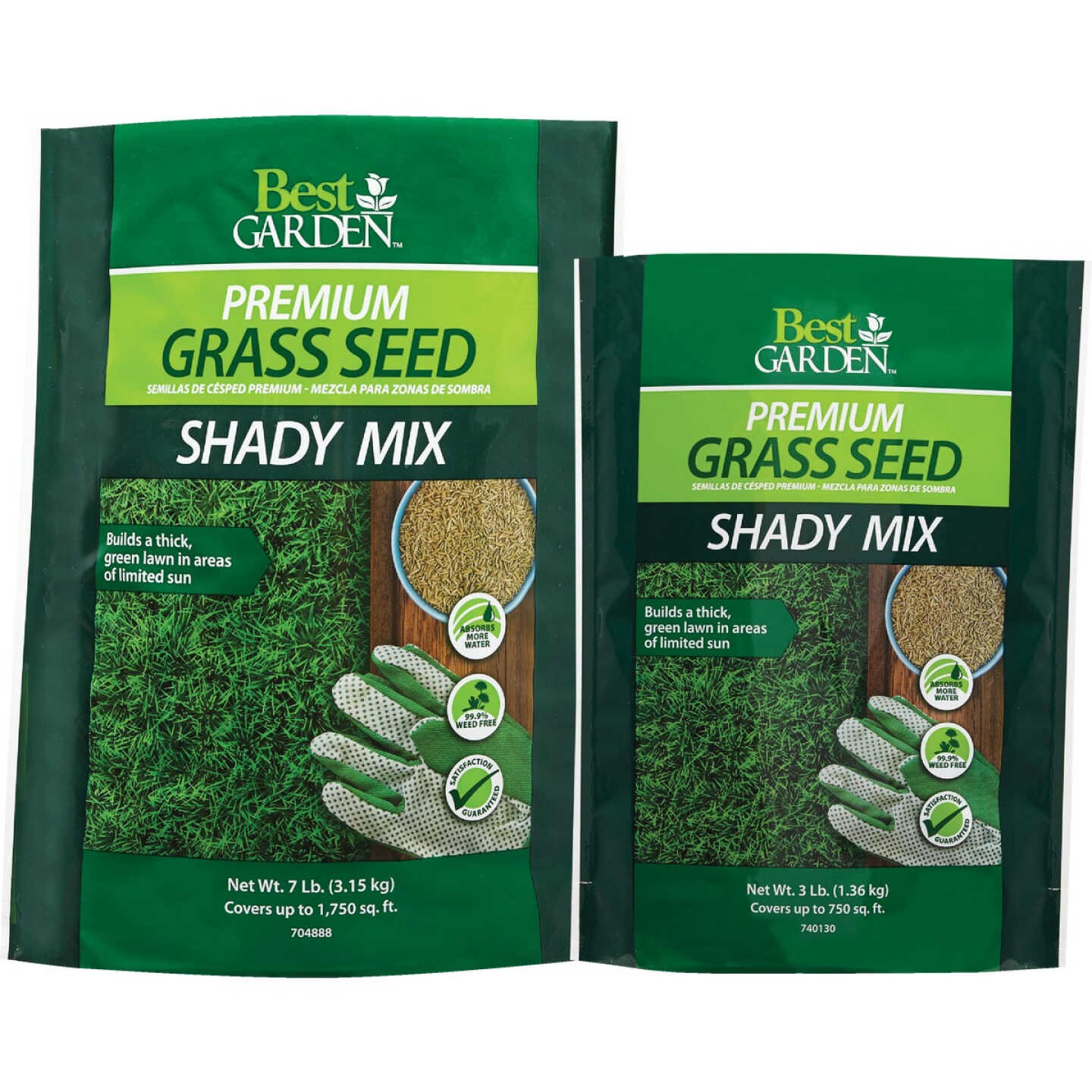 Best Garden 7 Lb. 1750 Sq. Ft. Coverage Shady Grass Seed Image 2