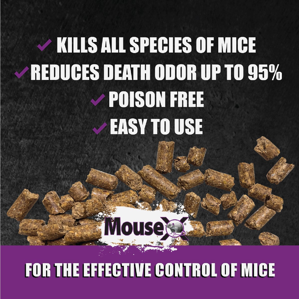 MouseX Pellet Mouse Killer, 8 Oz. Image 2