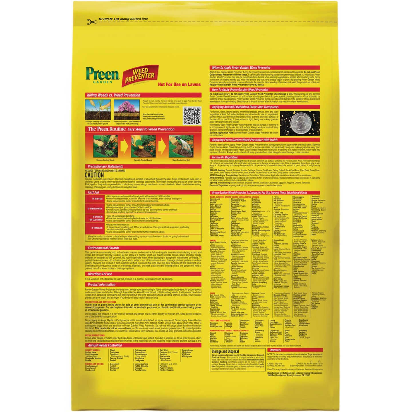 Preen Garden Grass & Weed Preventer, 31.3 Lbs. Image 2