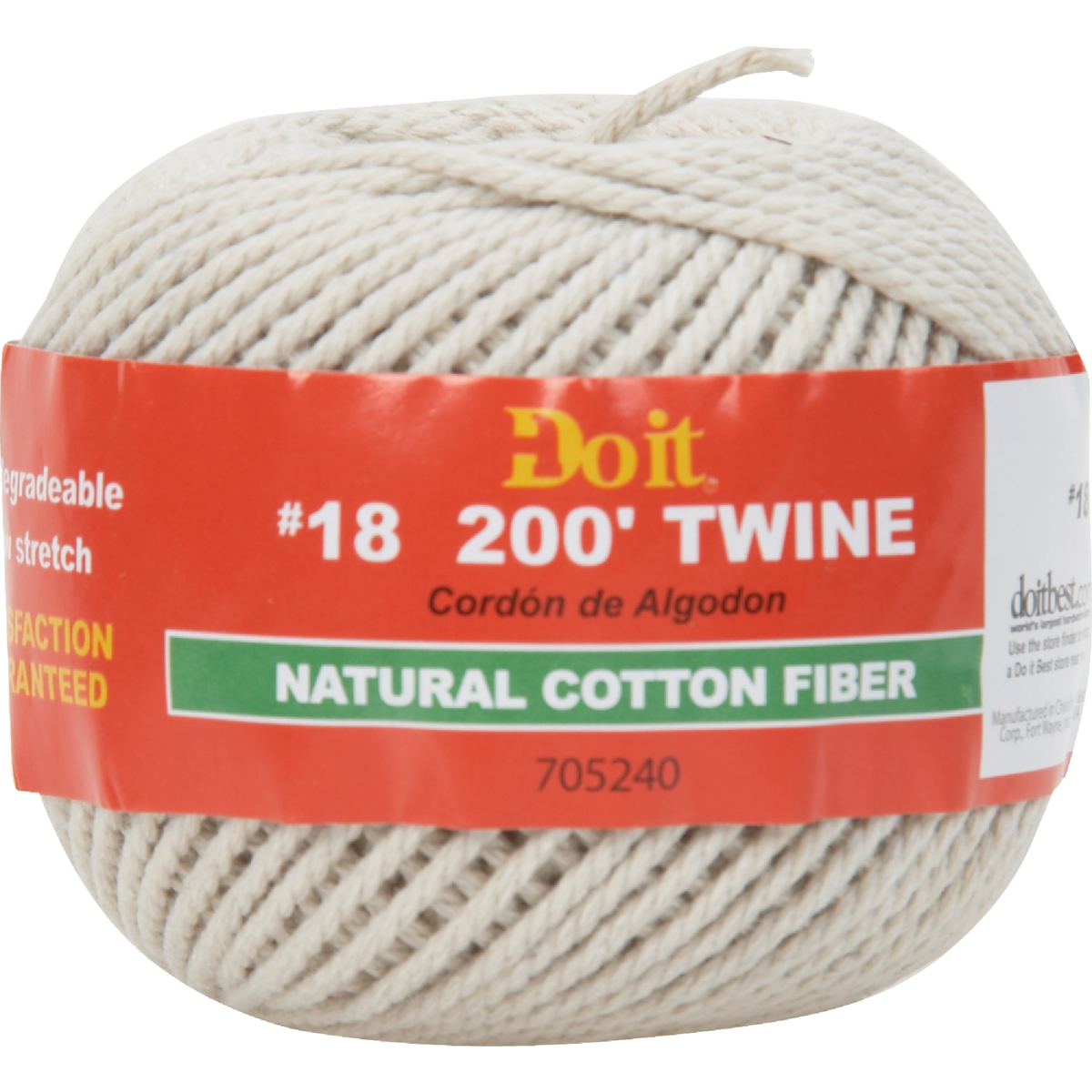 Do it Best #18 x 200 Ft. Natural Cotton Twine Image 1