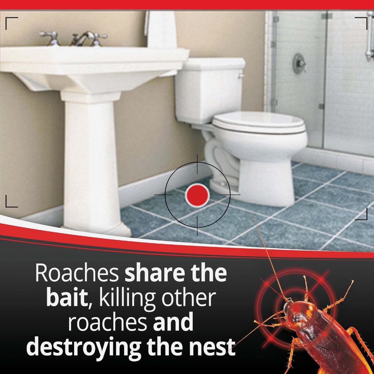 Combat Max 0.49 Oz. Solid Large Roach Bait Station (8-Pack) Image 4