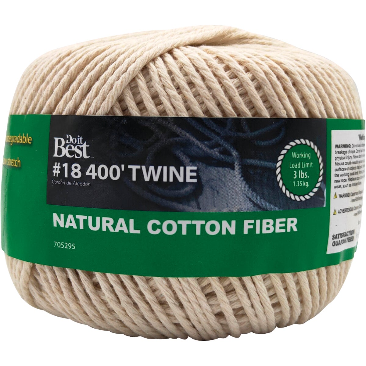 Do it Best #18 x 400 Ft. Natural Cotton Twine Image 1