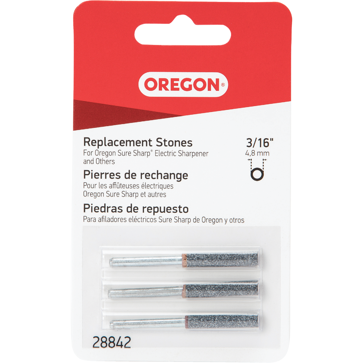 Oregon 3/16 In. Replacement Grinding Stones (3-Count) Image 1