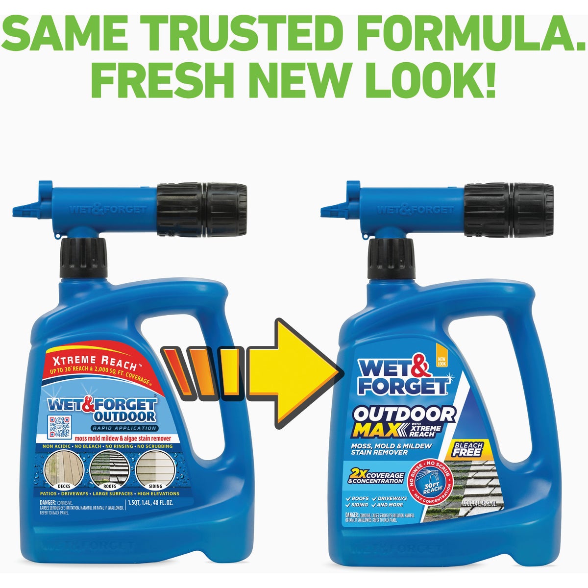 Wet & Forget 48 Oz. Hose End Spray Concentrate Moss, Mold, Mildew, & Algae Stain Remover Image 2