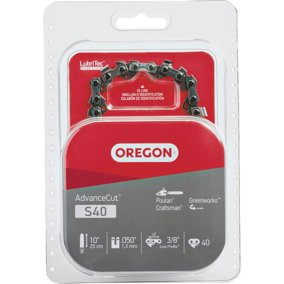 Oregon AdvanceCut 10 In. 40-Link 0.050 In. ga Chainsaw Chain