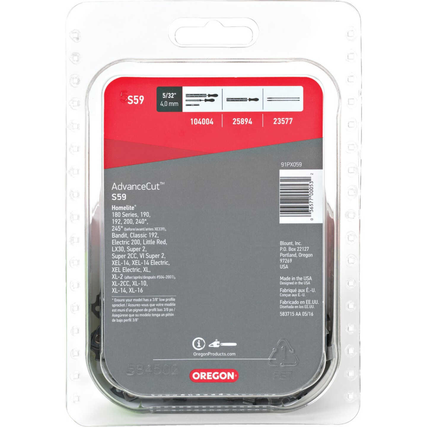Oregon AdvanceCut 16 In. 59-Link Chainsaw Chain Image 7