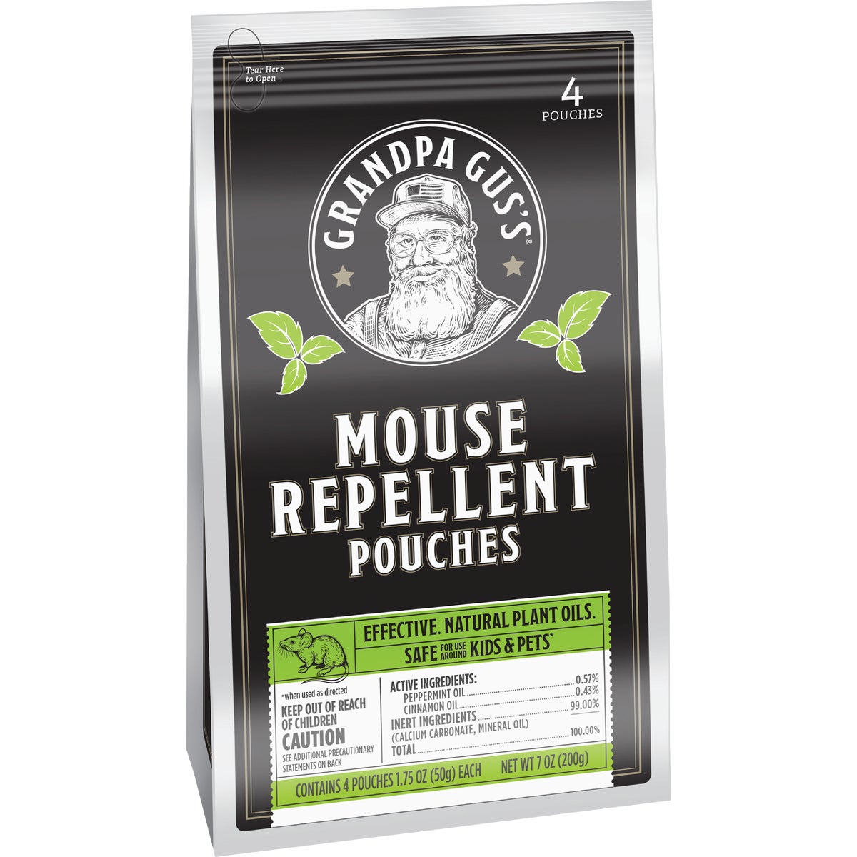 Grandpa Gus's Granular All Natural Mouse Repellent Pouch (4-Pack)