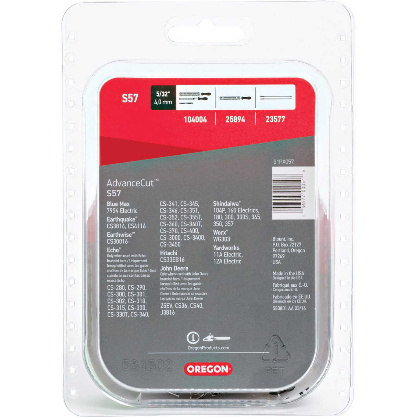 Oregon AdvanceCut 16 In. 57-Link Chainsaw Chain Image 7