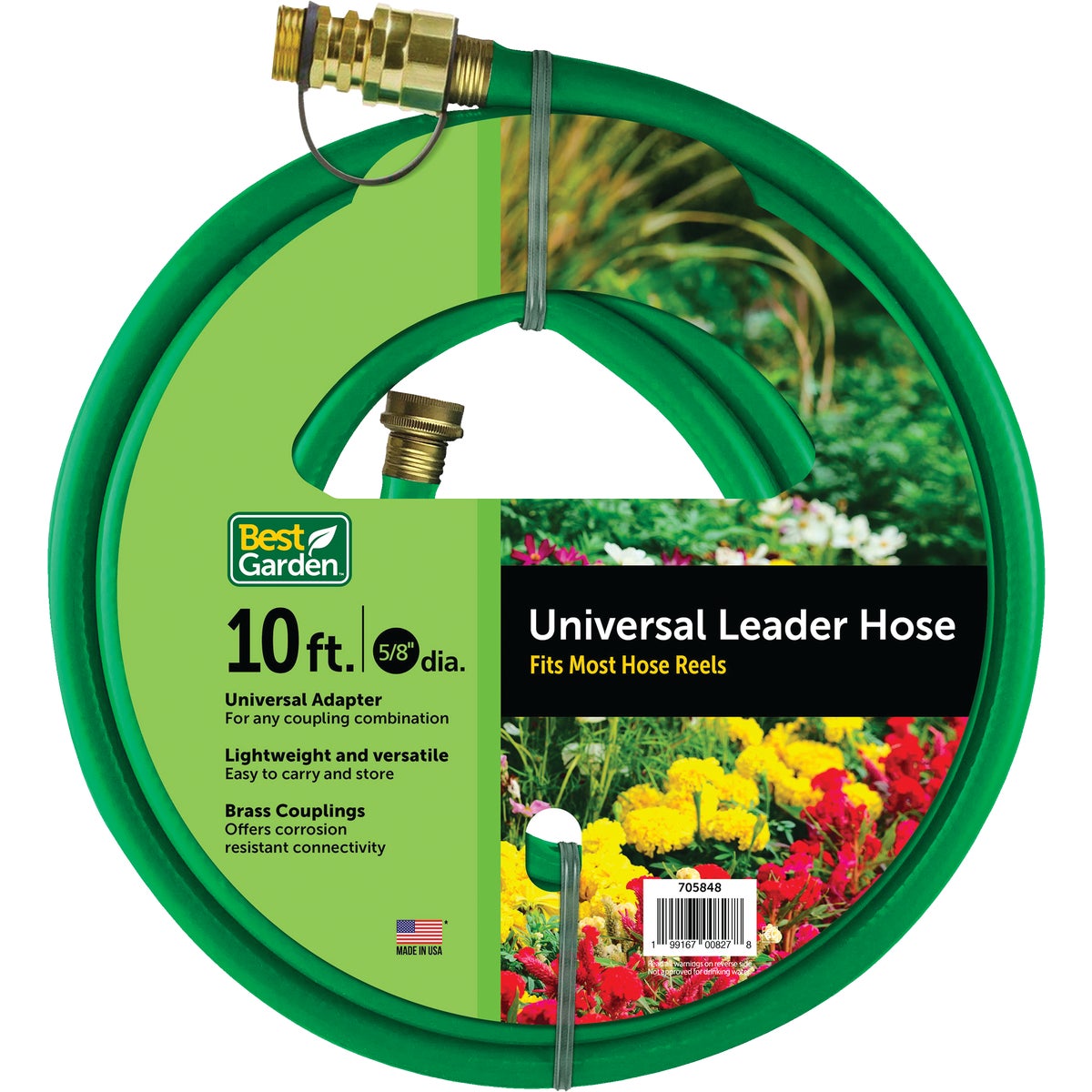 Best Garden Flexon 5/8 In. Dia. x 10 Ft. Universal Leader Hose