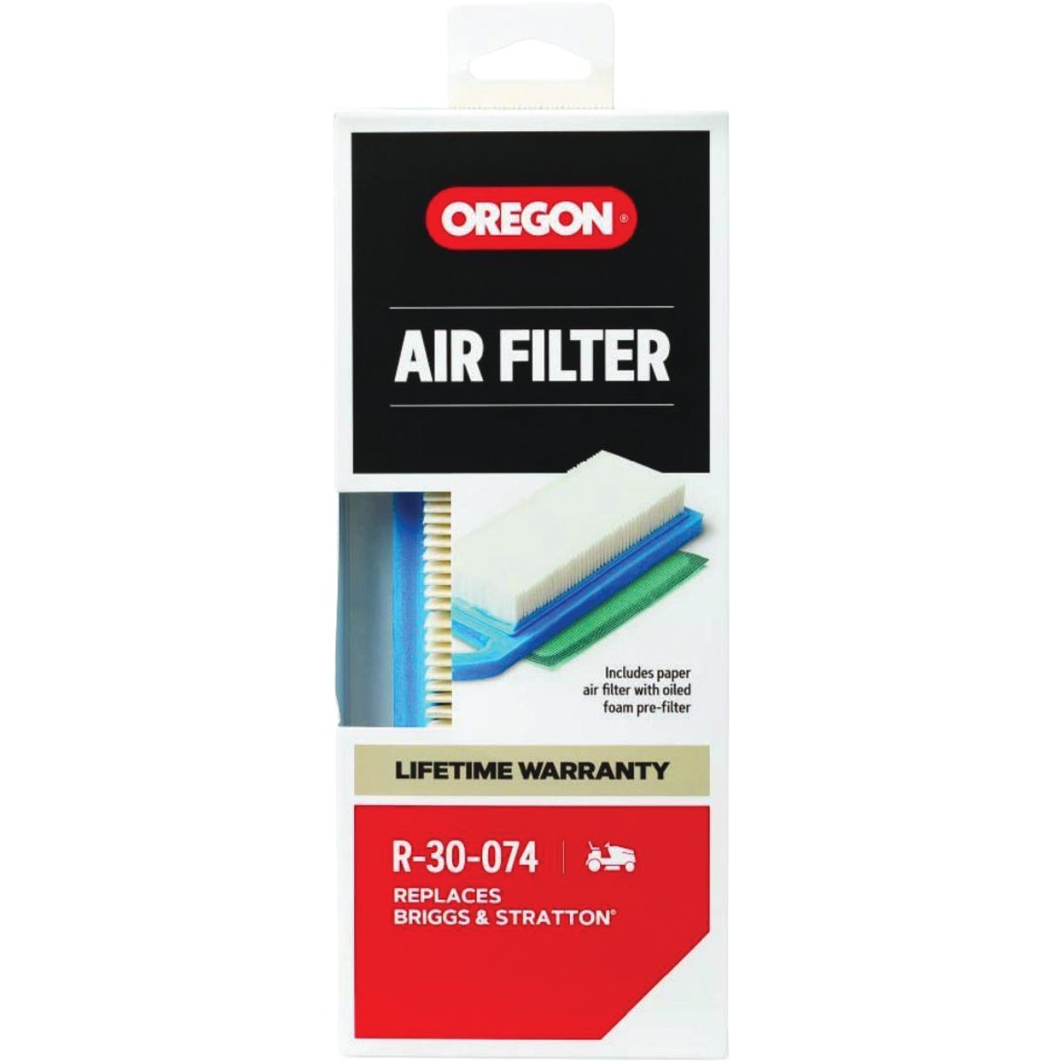Oregon 8 to 17.5 HP Paper & Foam Engine Air Filter for Riding Mowers