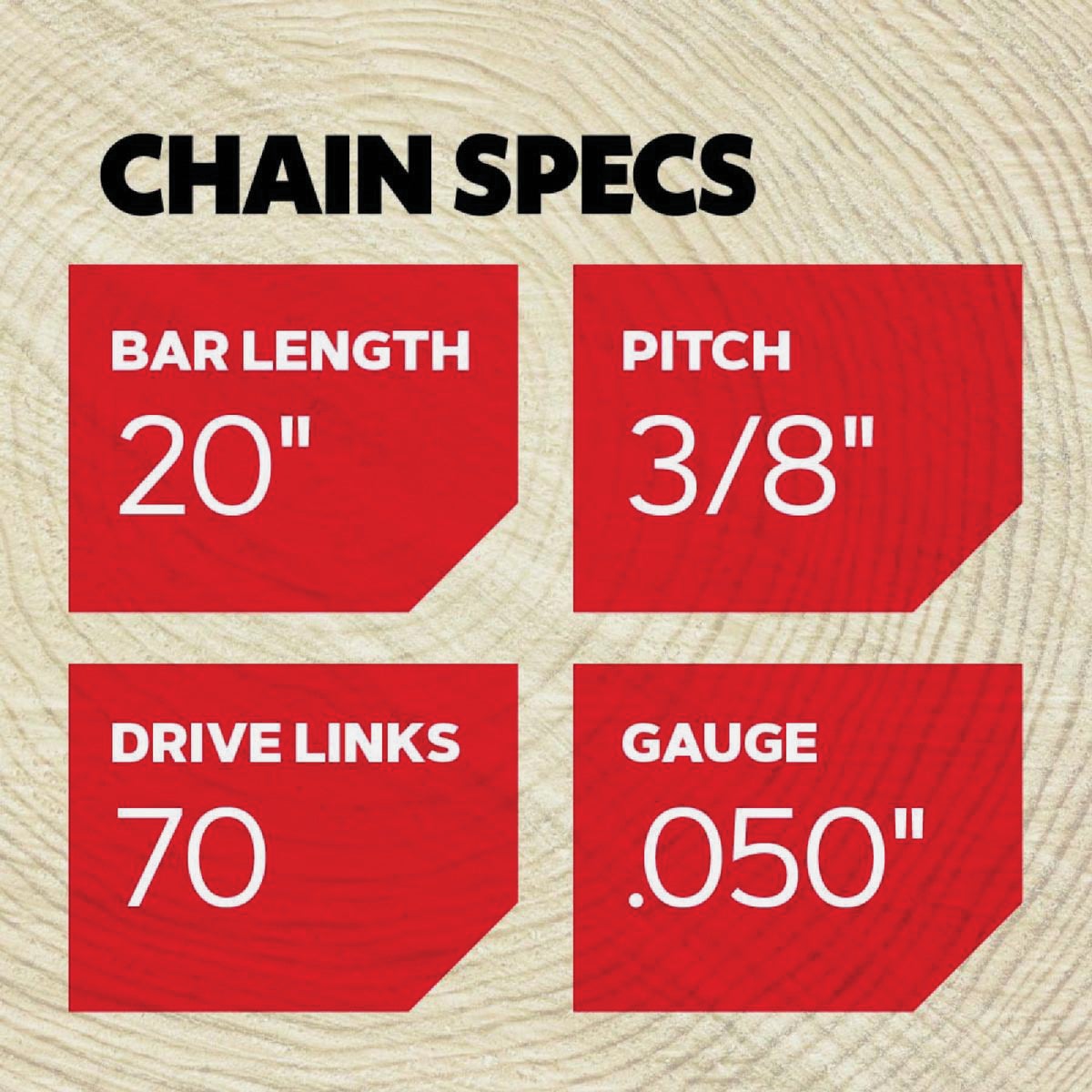 Oregon AdvanceCut 20 In. 70 Drive Links Bar & D70 Chain Replacement Combo Image 2
