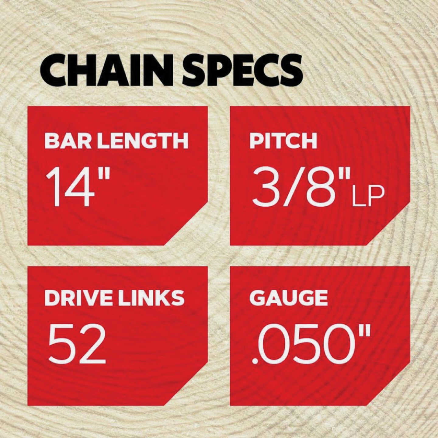 Oregon AdvanceCut 14 In. 52 Drive Links Reversible Bar & S52 Chain Replacement Combo Image 2
