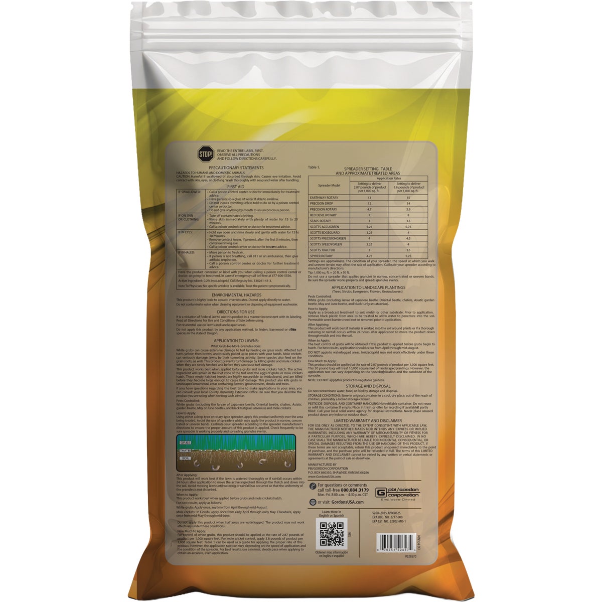 Gordon's Grub-No-More 30 Lb.  Granules Grub Killer Image 3