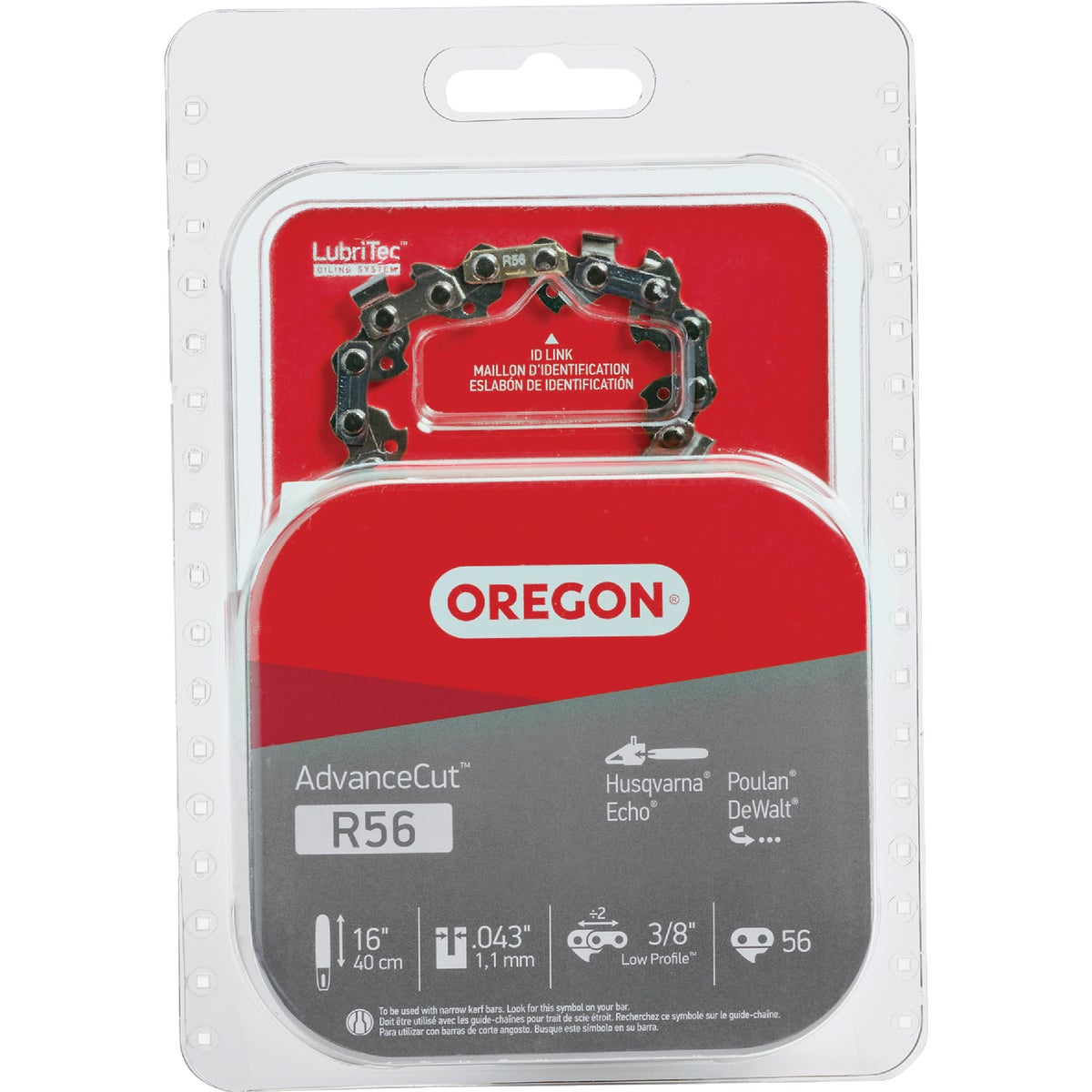 Oregon AdvanceCut 16 In. 56-Link 0.043 In. ga Chainsaw Chain