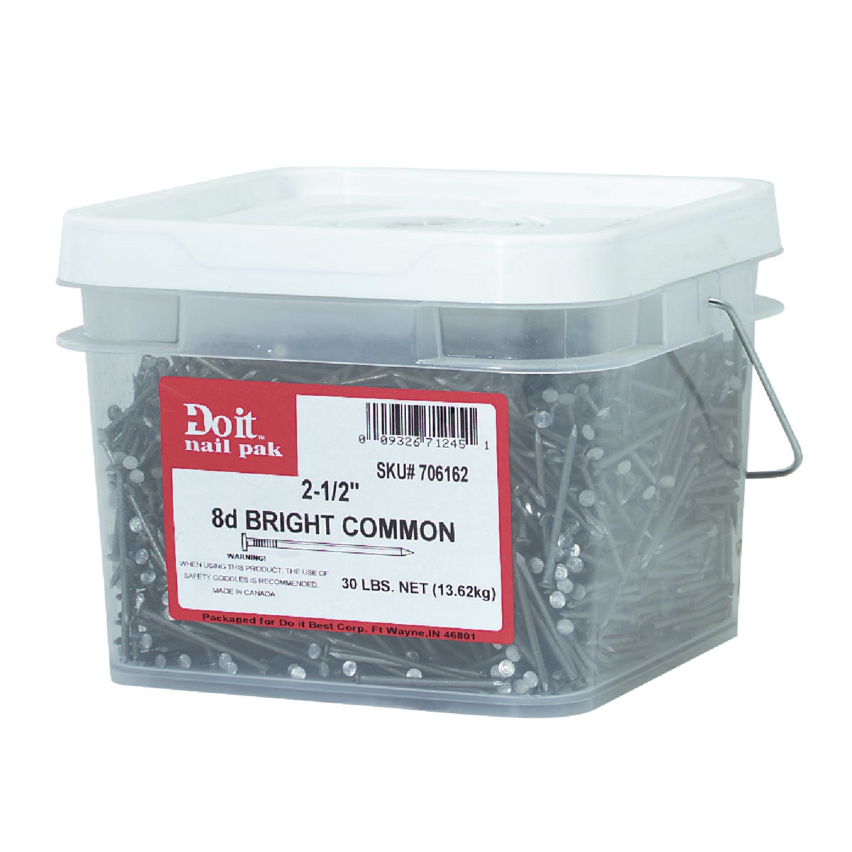 Do it Best 2-1/2 In. x 10.25 ga x 8d Bright Common Nails (3030-Count, 30 Lb.) Image 2