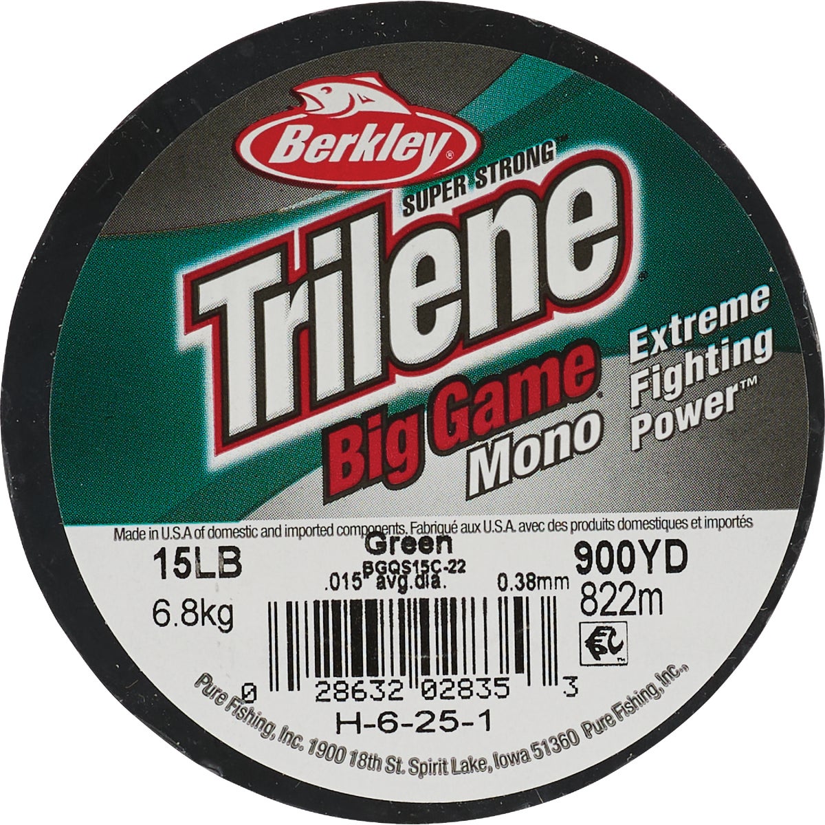 Berkley Trilene Big Game 15 Lb. 900 Yd. Green Monofilament Fishing Line Image 3