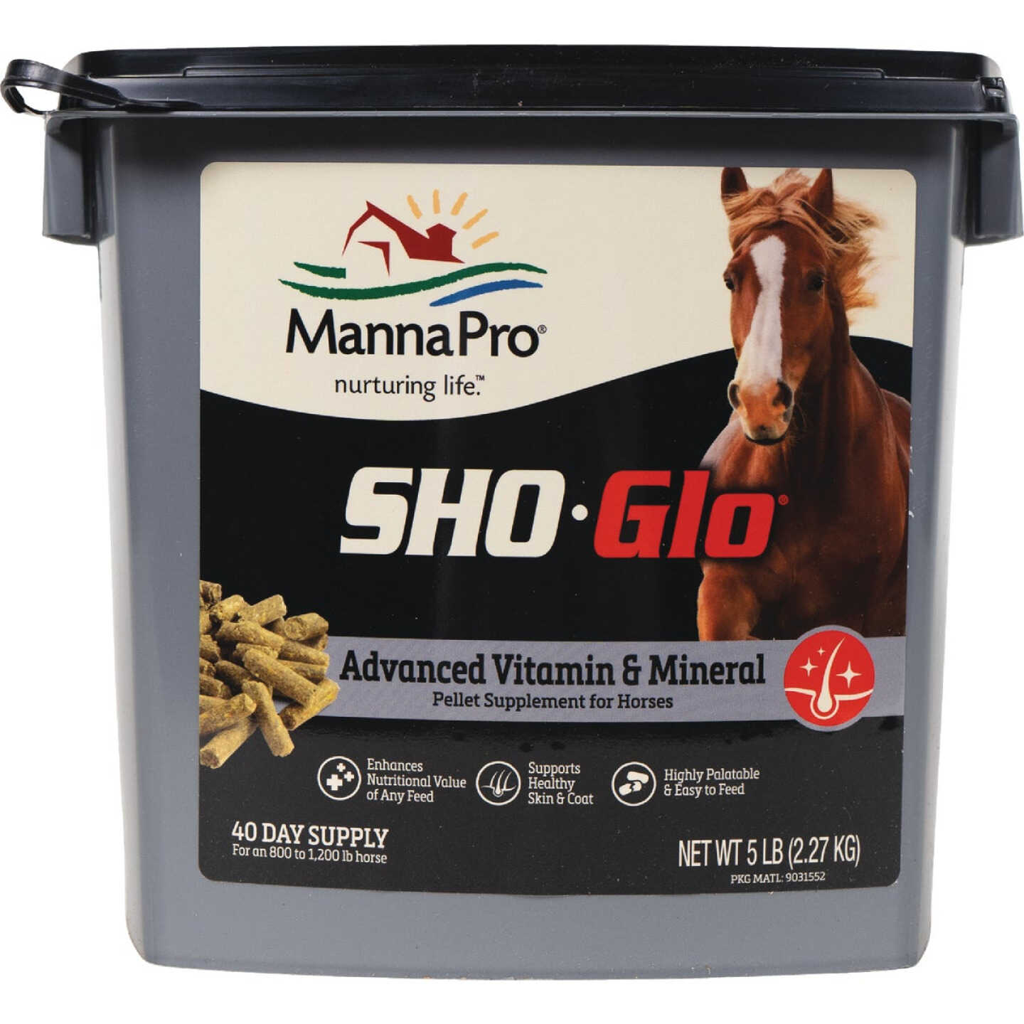 Manna Pro Sho-Glo 5 Lb. Vitamin/Mineral Horse Supplement Image 1