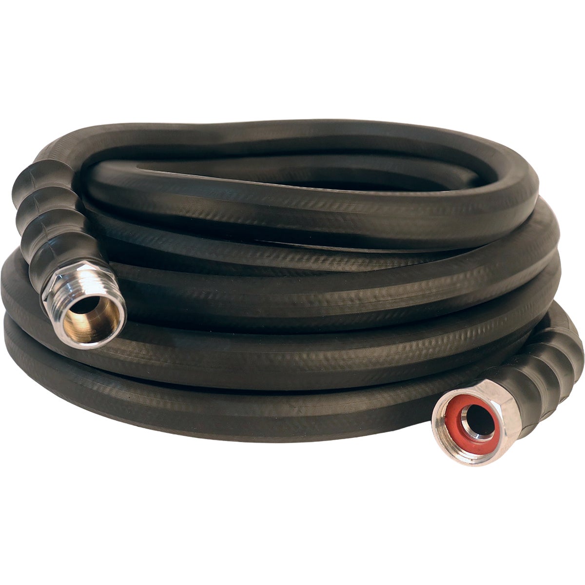 Green Thumb 5/8 In. Dia. x 50 Ft. Black Rubber Hot Water Garden Hose Image 2