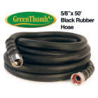 Green Thumb 5/8 In. Dia. x 50 Ft. Black Rubber Hot Water Garden Hose Image 1