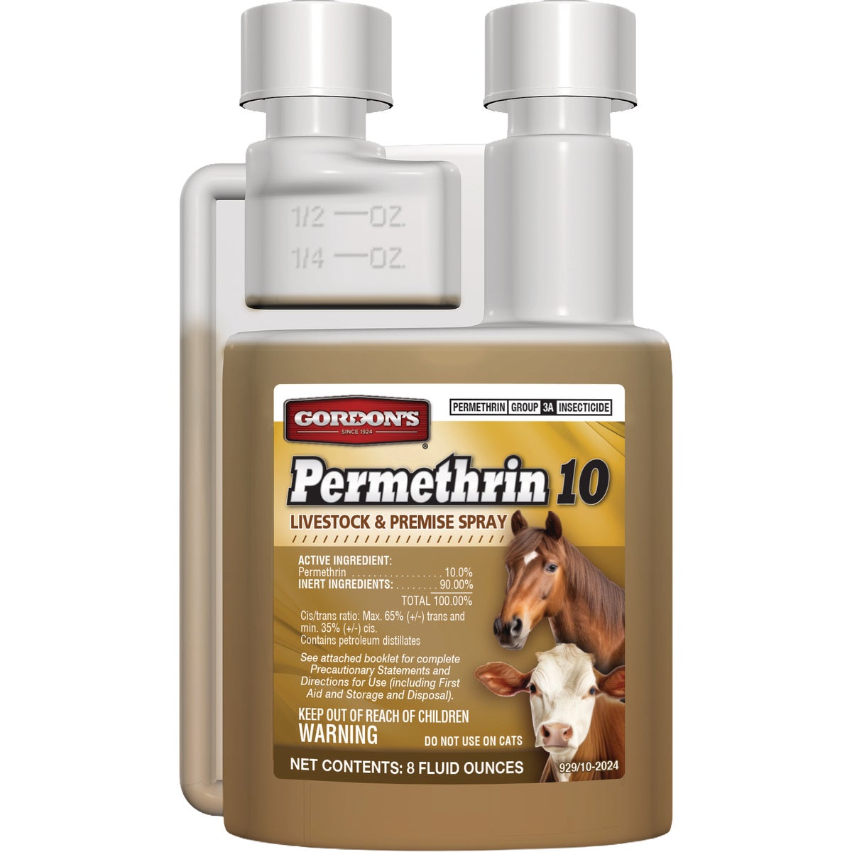 Gordon's Permethrin 10 8 Oz. Concentrate  Livestock & Premise Spray Image 1