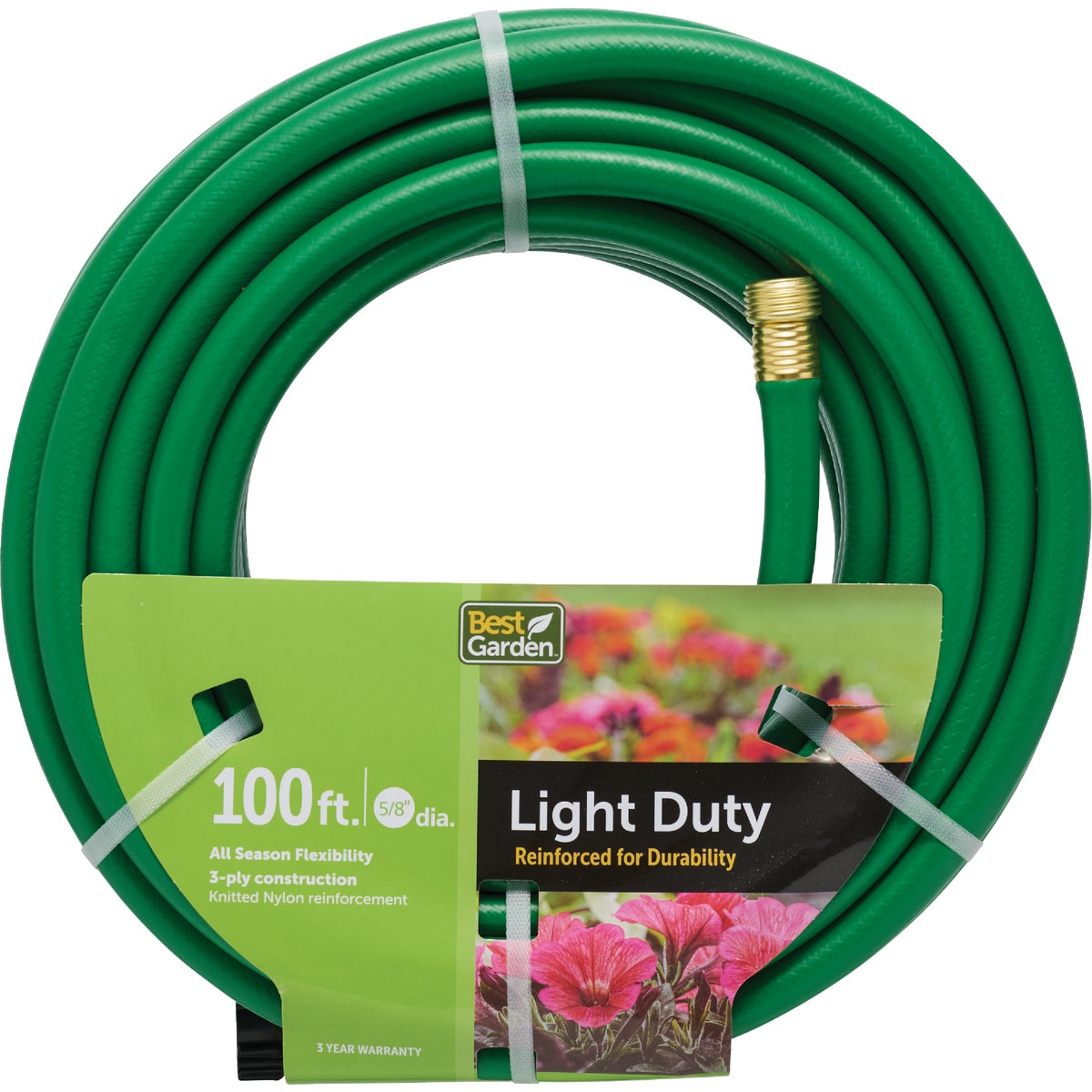 Best Garden 5/8 In. x Dia. 100 Ft. L. Light-Duty Garden Hose