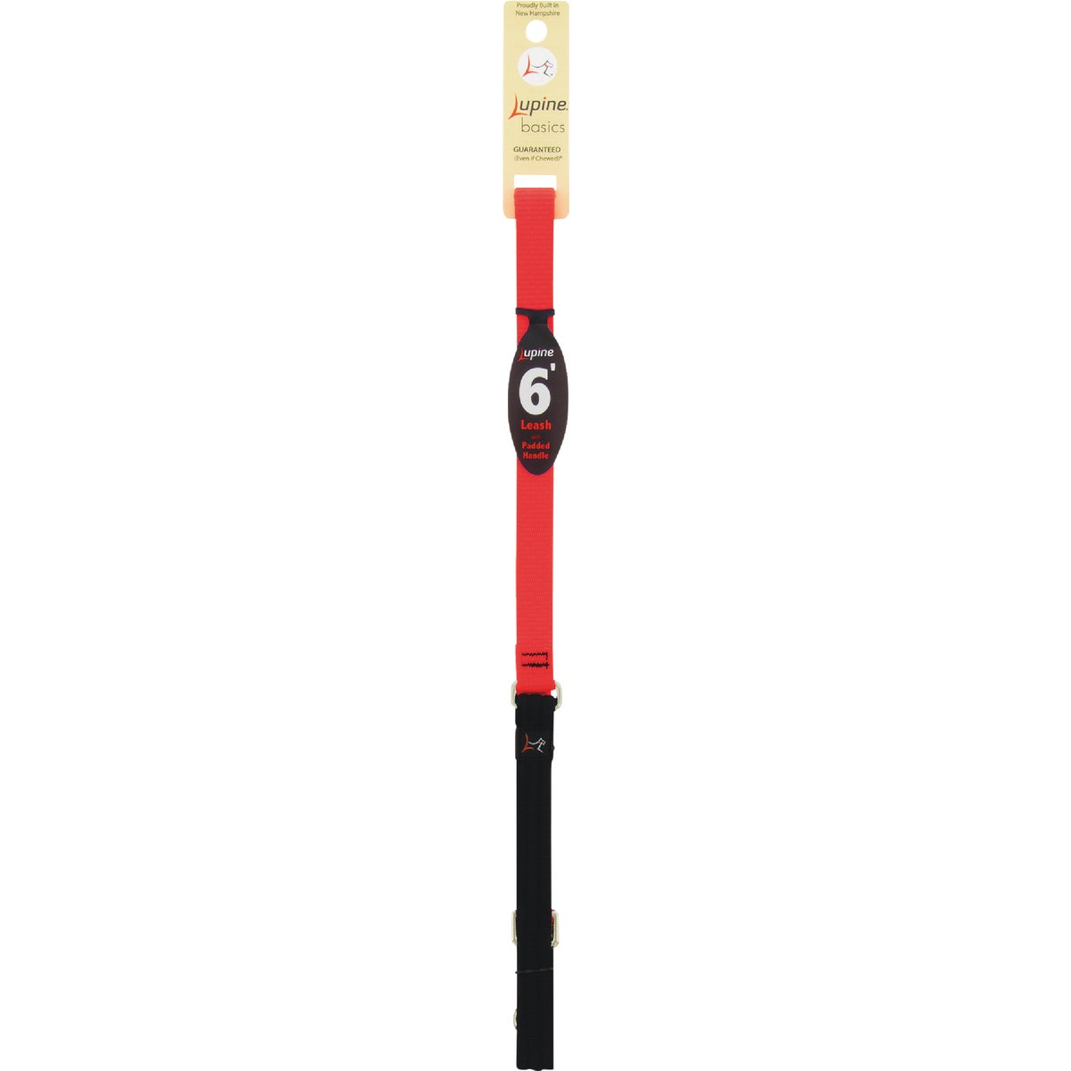 Lupine 3/4 In. x 6 Ft. Traditional Solid Blaze Orange Dog Leash