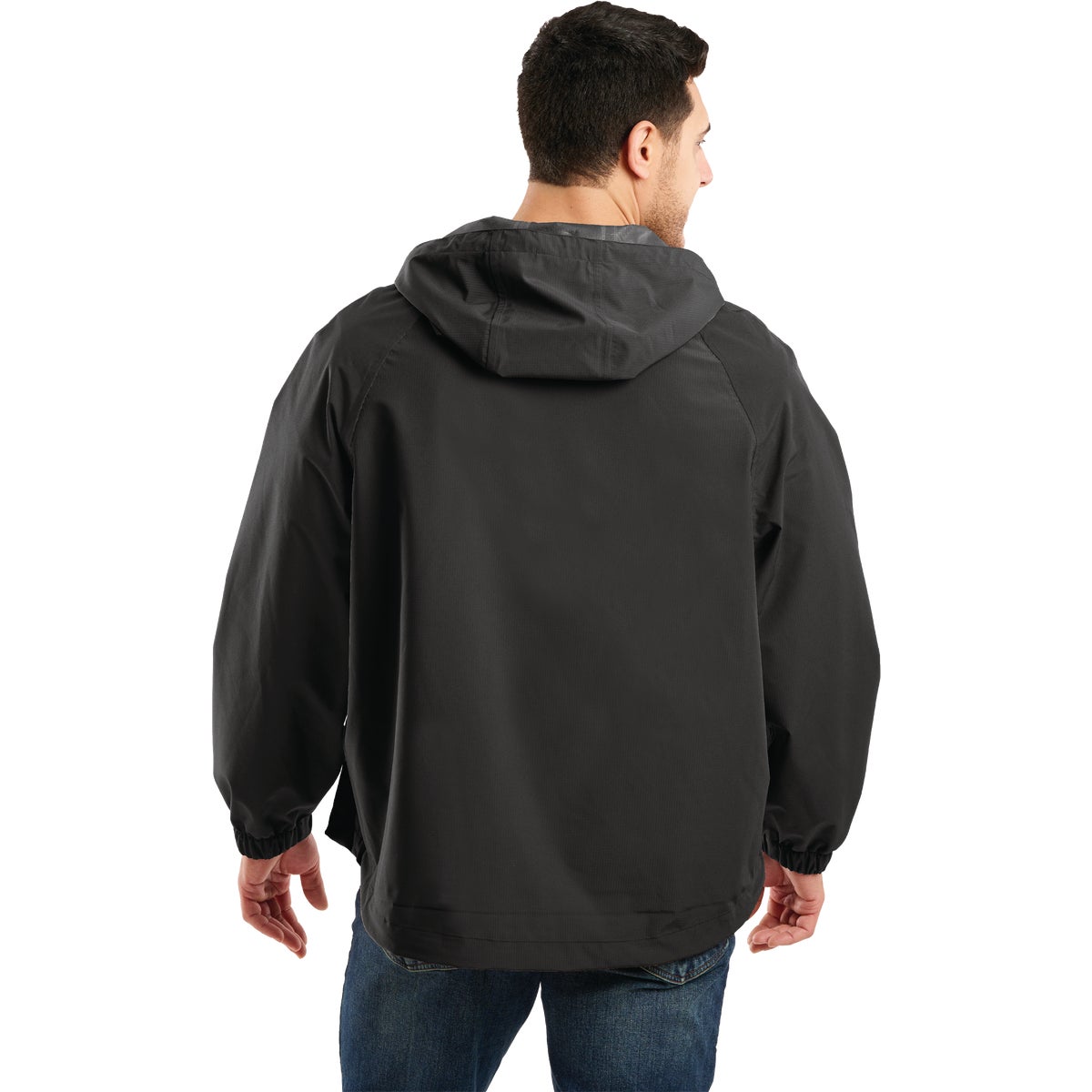 Berne Weather Warrior Men's Medium Black Packable Rain Jacket Image 3