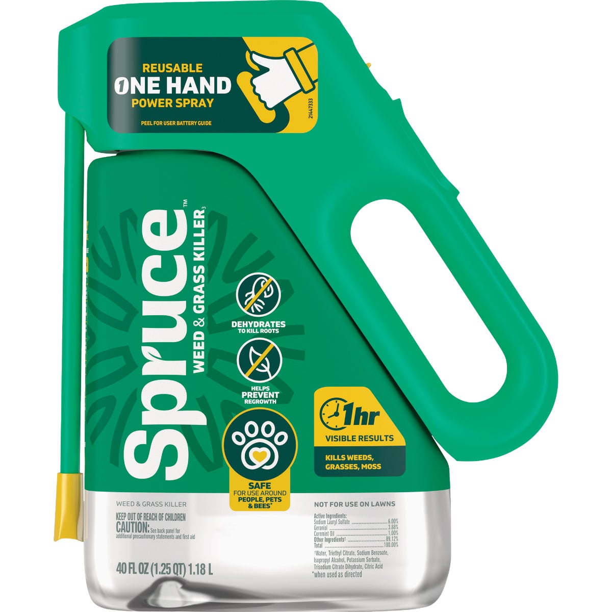 Spruce 40 Oz. One-Handed Power Sprayer Weed & Grass Killer