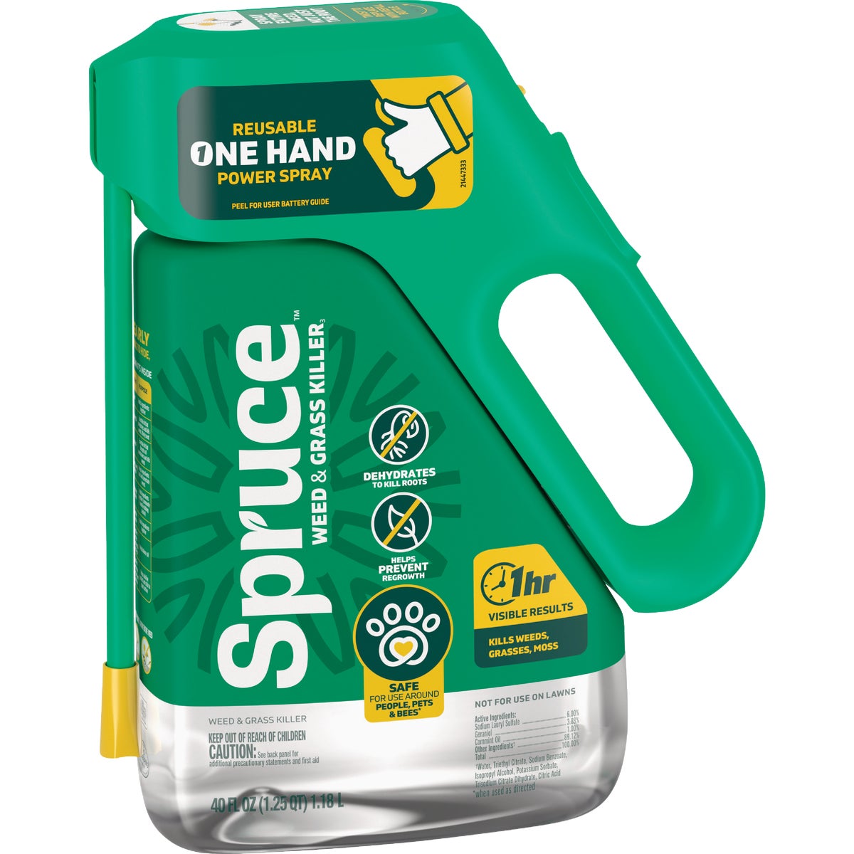Spruce 40 Oz. One-Handed Power Sprayer Weed & Grass Killer Image 2