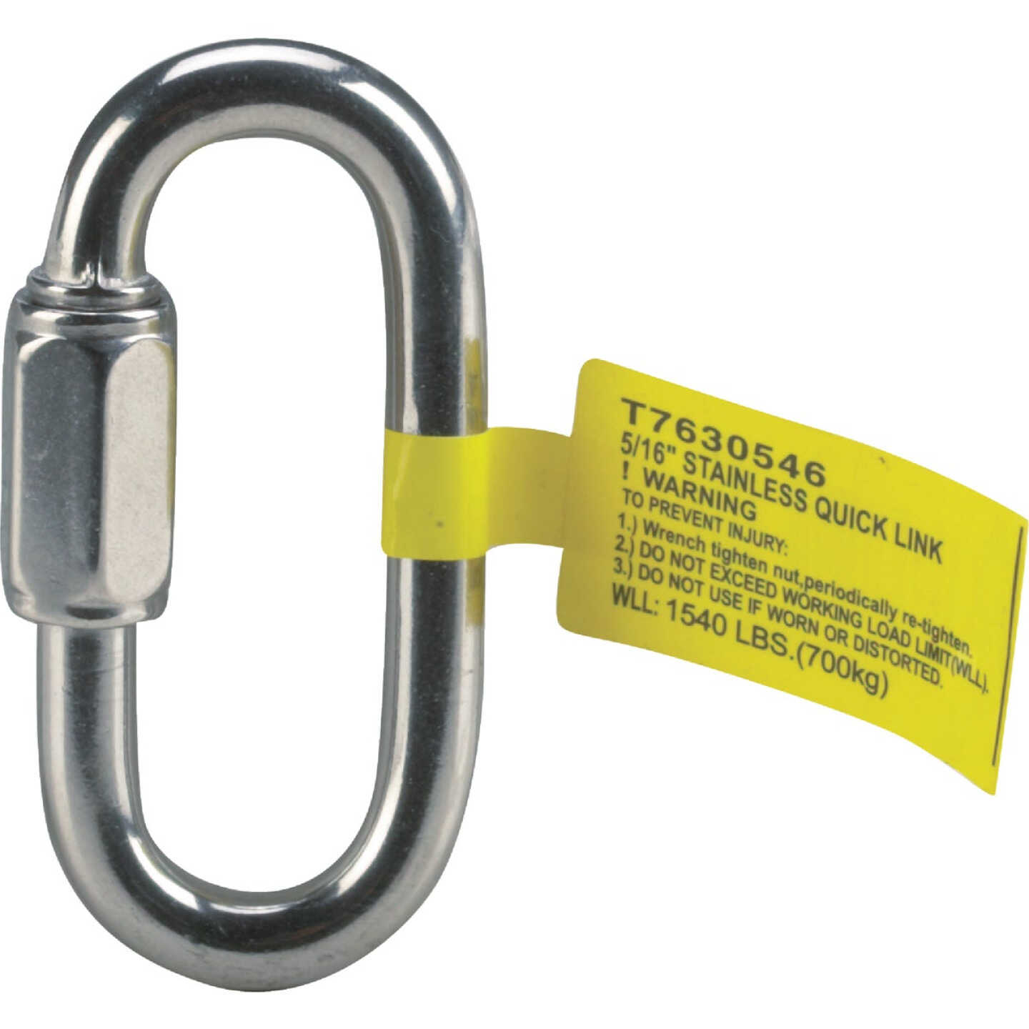 Campbell 5/16 In. Polished Cast Stainless Steel Quick Link Image 2