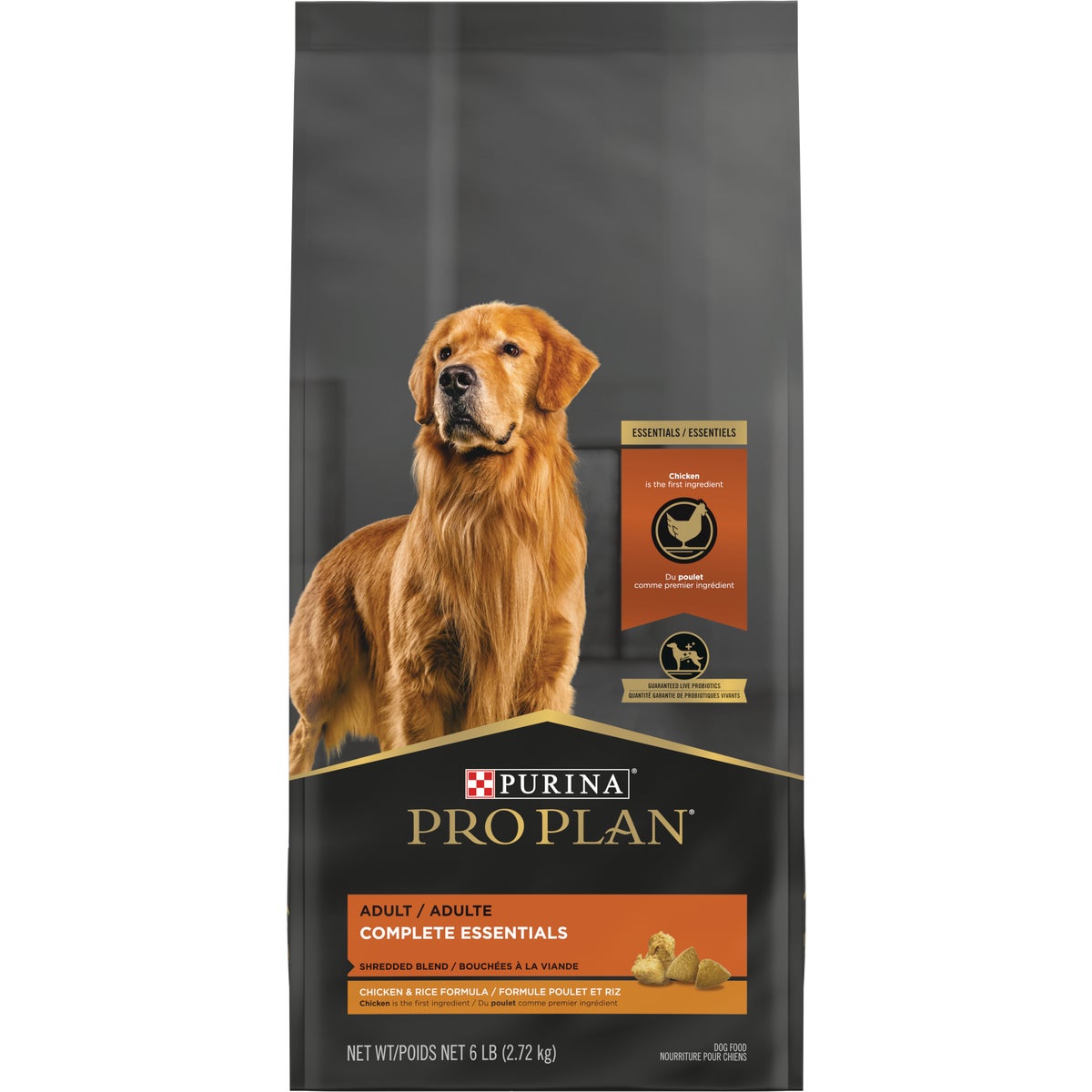 Purina Pro Plan Complete Essentials 5 Lb. Shredded Blend Chicken & Rice Formula Dog Food